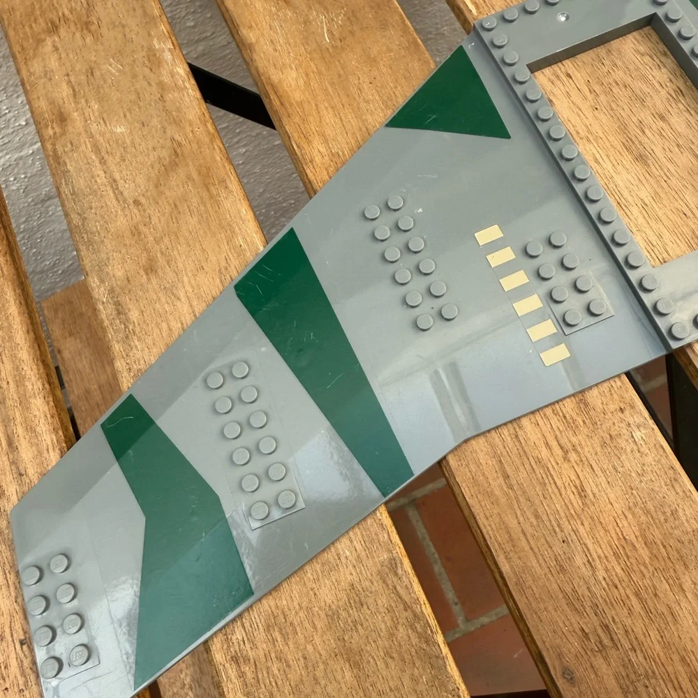 Lego Wing 56x20 (54093) 1-01 plane wings camo gray jet base